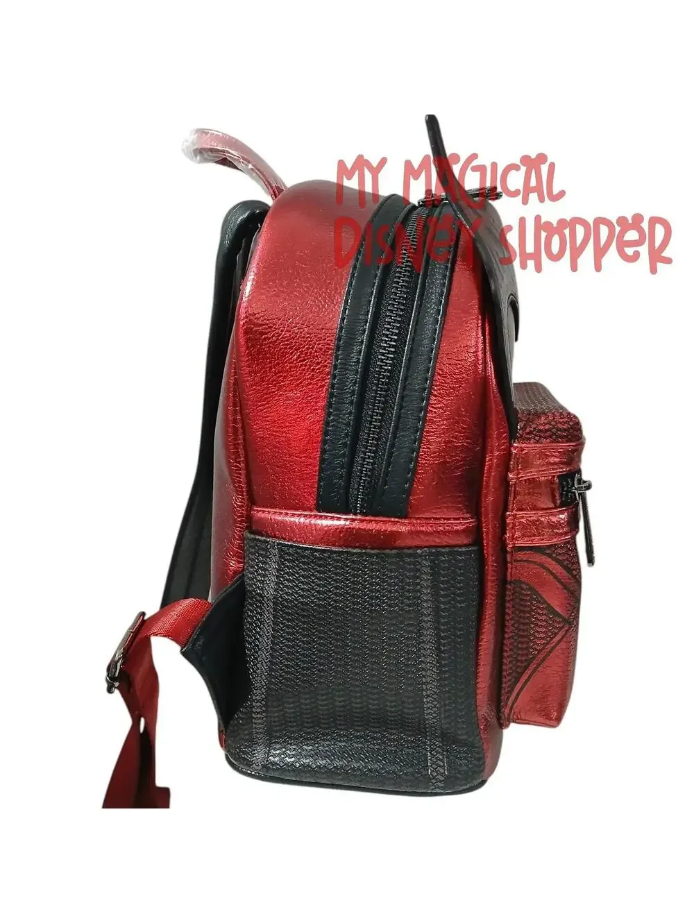 Red Metallic Loungefly Marvel Scarlet Witch Mini Backpack